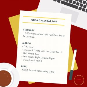 CSSA Calendar 2019
